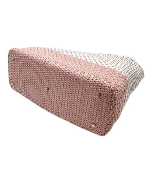 ANTEPRIMA（アンテプリマ）ANTEPRIMA (アンテプリマ) イントレッチオバイカラーワイヤーバッグ ホワイト×ピンクの古着・服飾アイテム