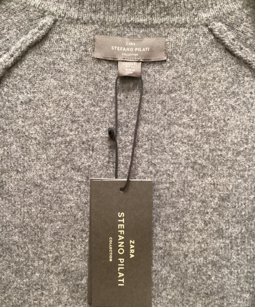 ZARA（ザラ）ZARA (ザラ) Stefano Pilati ウールニットブレザー ブラック サイズ:XLの古着・服飾アイテム