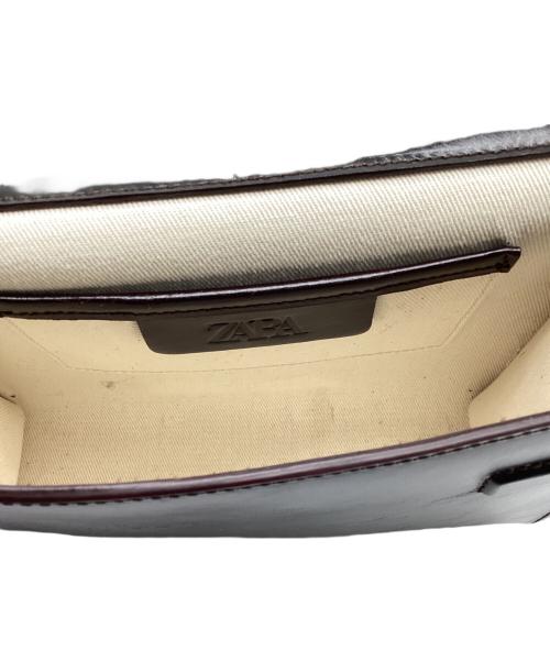 ZARA（ザラ）ZARA (ザラ) リアルレザーウエストバッグ ブラウンの古着・服飾アイテム