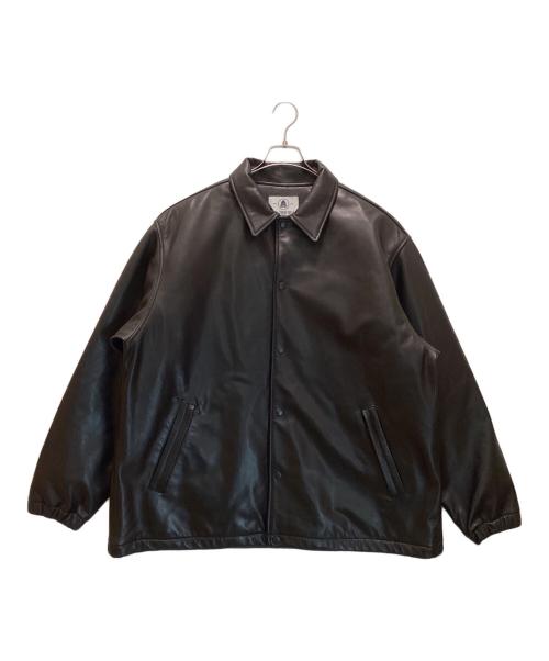 BELL STAMP WEAR（ベルスタンプウェア）BELL STAMP WEAR (ベルスタンプウェア) カージャム レザーコーチジャケット ブラック サイズ:XLの古着・服飾アイテム