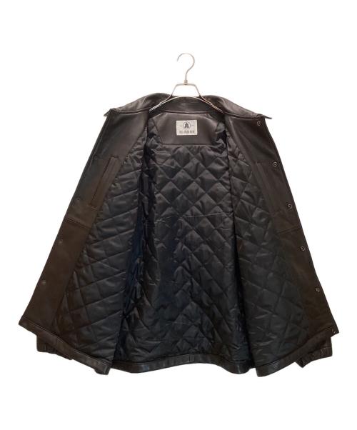 BELL STAMP WEAR（ベルスタンプウェア）BELL STAMP WEAR (ベルスタンプウェア) カージャム レザーコーチジャケット ブラック サイズ:XLの古着・服飾アイテム