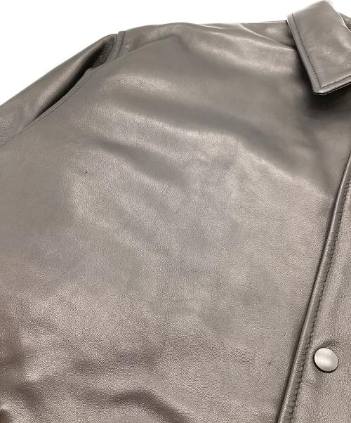 BELL STAMP WEAR（ベルスタンプウェア）BELL STAMP WEAR (ベルスタンプウェア) カージャム レザーコーチジャケット ブラック サイズ:XLの古着・服飾アイテム