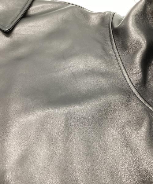 BELL STAMP WEAR（ベルスタンプウェア）BELL STAMP WEAR (ベルスタンプウェア) カージャム レザーコーチジャケット ブラック サイズ:XLの古着・服飾アイテム