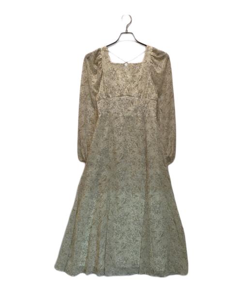 MERCURY DUO（マーキュリーデュオ）MERCURY DUO (マーキュリーデュオ) クロスストラップフラワーワンピース イエロー サイズ:Sの古着・服飾アイテム