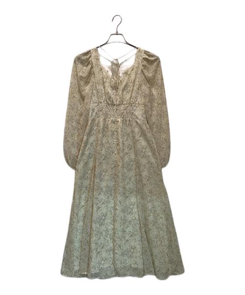 MERCURY DUO（マーキュリーデュオ）MERCURY DUO (マーキュリーデュオ) クロスストラップフラワーワンピース イエロー サイズ:Sの古着・服飾アイテム