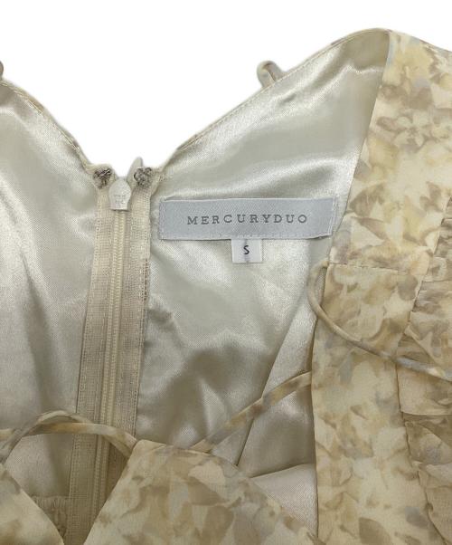 MERCURY DUO（マーキュリーデュオ）MERCURY DUO (マーキュリーデュオ) クロスストラップフラワーワンピース イエロー サイズ:Sの古着・服飾アイテム