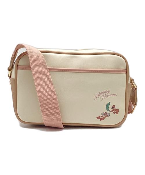 Samantha Vega（サマンサベガ）Samantha Vega (サマンサベガ) DISNEY (ディズニー) ロゴテープショルダーバッグ ベージュの古着・服飾アイテム