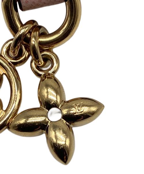 LOUIS VUITTON（ルイ ヴィトン）LOUIS VUITTON (ルイ ヴィトン) カードケース ポルト カルト・LV チャーム ブラウン×ピンクの古着・服飾アイテム