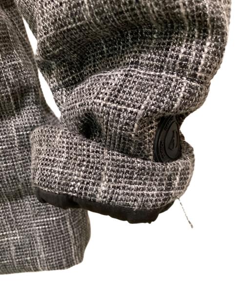 darich（ダーリッチ）Darich (ダーリッチ) レディミディツイードダウンコート グレー サイズ:Mの古着・服飾アイテム