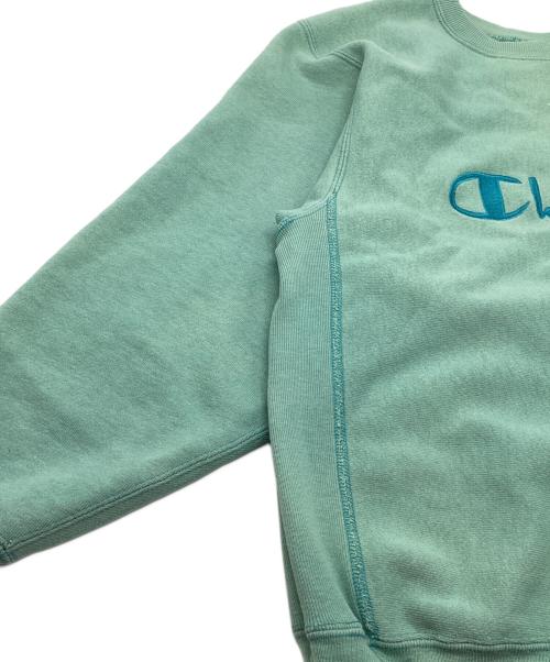 Champion REVERSE WEAVE（チャンピオン リバース ウィーブ）Champion REVERSE WEAVE (チャンピオン リバース ウィーブ) 90s刺繍スウェット ミントグリーン サイズ:MEDIUMの古着・服飾アイテム