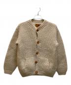 CANADIAN SWEATERカナディアンセーター）の古着「ハンドニットカーディガン」｜ベージュ