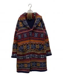 45R（フォーティファイブ・アール）の古着「ジャガード ノルディックカウチンニットコート」｜ネイビー