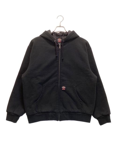SUPREME（シュプリーム）SUPREME Dickies (ディッキーズ) Quilted Lined Zip Up Hooded Sweatshirt / キルテッド ラインド ジップ アップ フーデッドスウェットシャツ 24FW ブラック サイズ:Mの古着・服飾アイテム