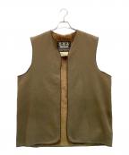 Barbourバブアー）の古着「パイルライナーベスト　横3ワラントタグ」｜ブラウン