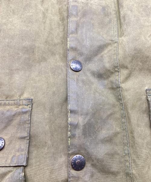 Barbour（バブアー）Barbour (バブアー) NORTHUMBRIA / ノーザンブリア オイルドコート 80's 2ワラントタグ イングランド製 カーキ サイズ:40/102cmの古着・服飾アイテム
