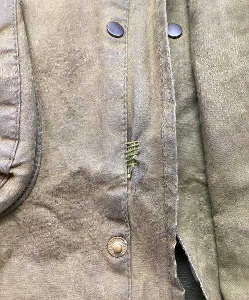 Barbour（バブアー）Barbour (バブアー) NORTHUMBRIA / ノーザンブリア オイルドコート 80's 2ワラントタグ イングランド製 カーキ サイズ:40/102cmの古着・服飾アイテム