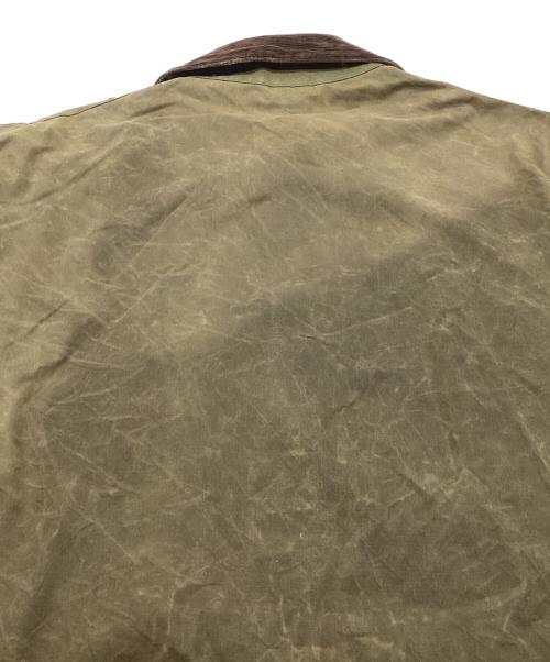 Barbour（バブアー）Barbour (バブアー) BORDER / ボーダー オイルドコート 80's 横3ワラントタグ イングランド製 オリーブ サイズ:C44/112CMの古着・服飾アイテム