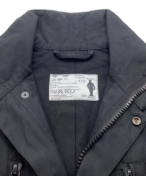 Swedish Army（スウェーデン軍）Swedish Army (スウェーデン軍) M-90 フィールドジャケット ALE社製 スウェーデン軍 民間品 ブラック サイズ:170/95の古着・服飾アイテム