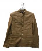 RALPH LAURENラルフローレン）の古着「リネンコットンジャケット」｜ブラウン