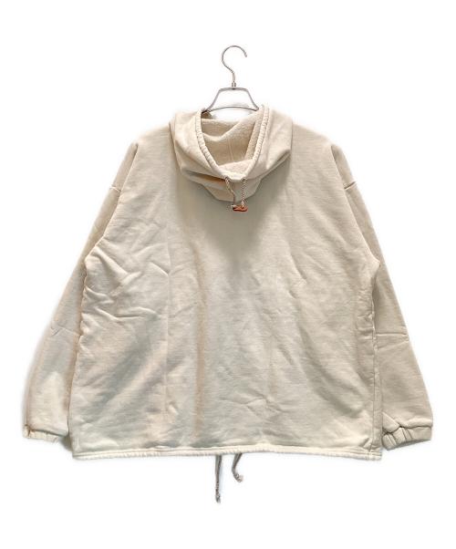 GYPSY & SONS（ジプシーアンドサンズ）GYPSY & SONS (ジプシーアンドサンズ) RAFFY HIMALAYAN PAHAKA / ラフィー ヒマラヤン パーカー　ハーフジップ　プルオーバー　バイカラー　切替 アイボリー サイズ:1の古着・服飾アイテム