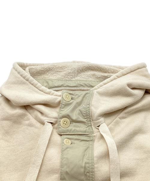 GYPSY & SONS（ジプシーアンドサンズ）GYPSY & SONS (ジプシーアンドサンズ) RAFFY HIMALAYAN PAHAKA / ラフィー ヒマラヤン パーカー　ハーフジップ　プルオーバー　バイカラー　切替 アイボリー サイズ:1の古着・服飾アイテム