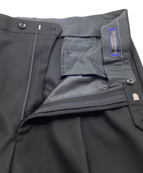 Yves Saint Laurent diffusion homme（イヴサンローラン）Yves Saint Laurent diffusion homme (イヴサンローラン) タックスラックス ブラック サイズ:88の古着・服飾アイテム