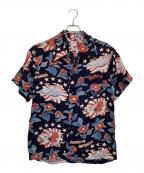 SASQUATCHfabrix.サスクワッチファブリックス）の古着「アロハシャツ」｜ネイビー