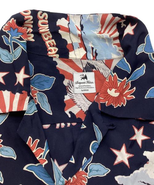 SASQUATCHfabrix.（サスクワッチファブリックス）SASQUATCHfabrix. (サスクワッチファブリックス) アロハシャツ ネイビー サイズ:Mの古着・服飾アイテム