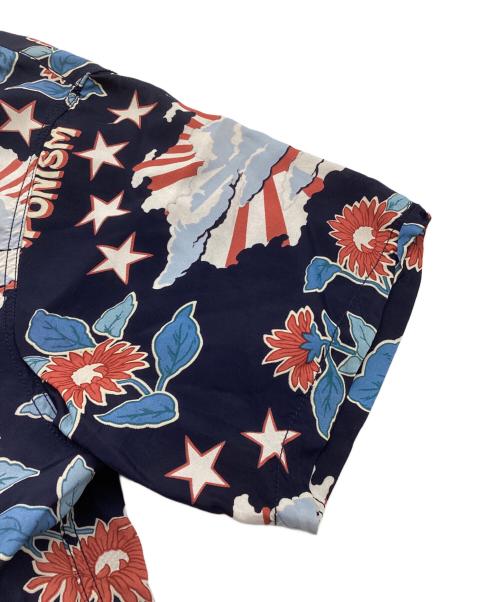 SASQUATCHfabrix.（サスクワッチファブリックス）SASQUATCHfabrix. (サスクワッチファブリックス) アロハシャツ ネイビー サイズ:Mの古着・服飾アイテム