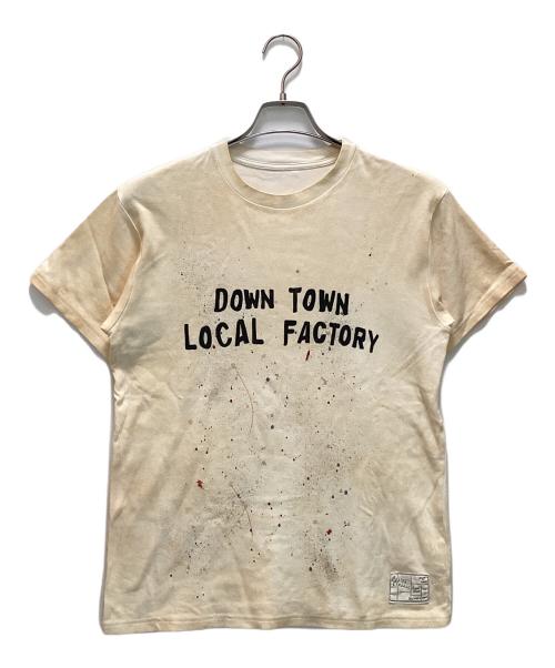 Porter Classic（ポータークラシック）Porter Classic (ポータークラシック) ハンドワーク Tシャツ アイボリー サイズ:Mの古着・服飾アイテム