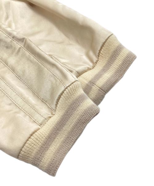 SASQUATCHfabrix.（サスクワッチファブリックス）SASQUATCHfabrix. (サスクワッチファブリックス) スーベニアジャケット　スカジャン　フルジップ　シルク　12AW ベージュ サイズ:Mediumの古着・服飾アイテム