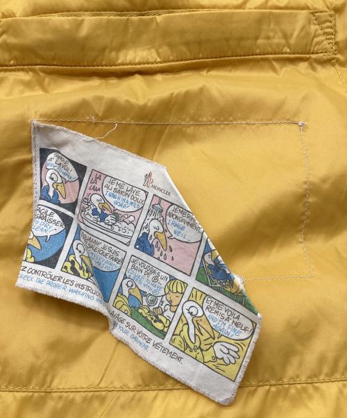 MONCLER（モンクレール）MONCLER (モンクレール) ダウンベスト　スタンドカラー イエロー サイズ:1の古着・服飾アイテム