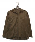 COMOLIコモリ）の古着「コットンネルオープンカラーシャツ」｜ベージュ