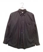 Graphpaperグラフペーパー）の古着「オーバーサイズレギュラーカラーシャツ」｜ブラック