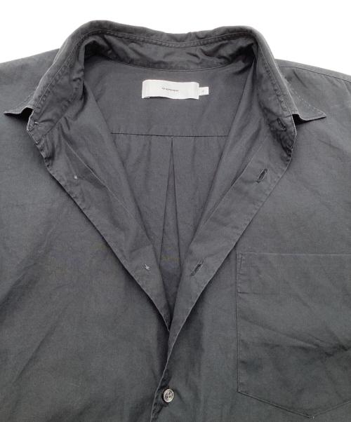 Graphpaper（グラフペーパー）Graphpaper (グラフペーパー) オーバーサイズレギュラーカラーシャツ ブラック サイズ:2の古着・服飾アイテム