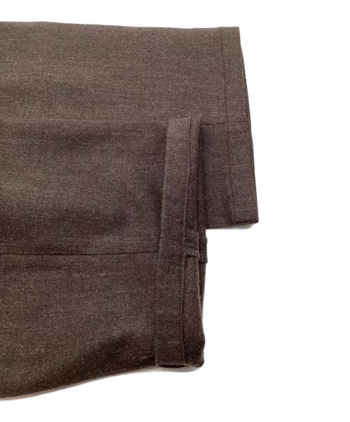 giab's ARCHIVIO（ジャブス アルキヴィオ）giab's ARCHIVIO (ジャブス アルキヴィオ) ring (リング) MASACCIO 別注マサッチョ ストレッチ サキソニー 1プリーツ パンツ カーキ サイズ:46の古着・服飾アイテム