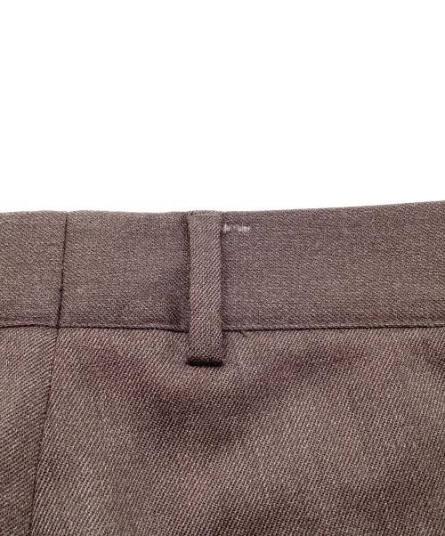 giab's ARCHIVIO（ジャブス アルキヴィオ）giab's ARCHIVIO (ジャブス アルキヴィオ) ring (リング) MASACCIO 別注マサッチョ ストレッチ サキソニー 1プリーツ パンツ カーキ サイズ:46の古着・服飾アイテム