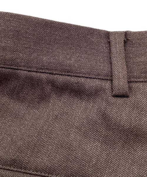 giab's ARCHIVIO（ジャブス アルキヴィオ）giab's ARCHIVIO (ジャブス アルキヴィオ) ring (リング) MASACCIO 別注マサッチョ ストレッチ サキソニー 1プリーツ パンツ カーキ サイズ:46の古着・服飾アイテム