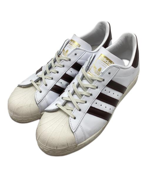adidas（アディダス）adidas (アディダス) BILLY'S (（ビリーズ) SUPERSTAR 82 / スーパースター82 別注 ホワイト×グリーン サイズ:27の古着・服飾アイテム