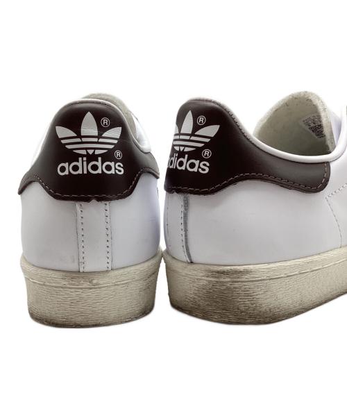 adidas（アディダス）adidas (アディダス) BILLY'S (（ビリーズ) SUPERSTAR 82 / スーパースター82 別注 ホワイト×グリーン サイズ:27の古着・服飾アイテム