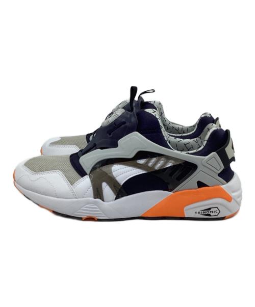 PUMA（プーマ）PUMA (プーマ) ディスクブレイズ ホワイト×パープル サイズ:28cm 未使用品の古着・服飾アイテム