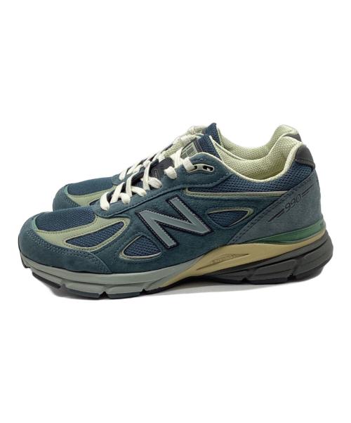 NEW BALANCE（ニューバランス）NEW BALANCE (ニューバランス) AURALEE (オーラリー) 990V4 ローカットスニーカー ダスティブルー サイズ:27cm 未使用品の古着・服飾アイテム