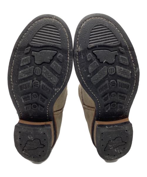 RED WING（レッドウィング）RED WING (レッドウィング) スエードショートエンジニアブーツ ベージュ サイズ:25cmの古着・服飾アイテム