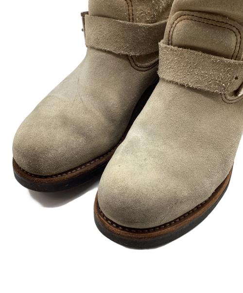 RED WING（レッドウィング）RED WING (レッドウィング) スエードショートエンジニアブーツ ベージュ サイズ:25cmの古着・服飾アイテム