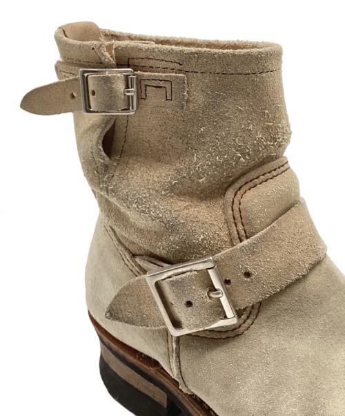 RED WING（レッドウィング）RED WING (レッドウィング) スエードショートエンジニアブーツ ベージュ サイズ:25cmの古着・服飾アイテム