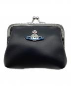 Vivienne Westwoodヴィヴィアンウエストウッド）の古着「NAPPA FRAME COIN PURSE メタルオーブ がま口財布」｜ブラック