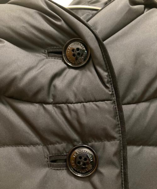 Traditional Weatherwear（トラディショナルウェザーウェア）Traditional Weatherwear (トラディショナルウェザーウェア) フーデッドダウンロングコート ブラック サイズ:34の古着・服飾アイテム