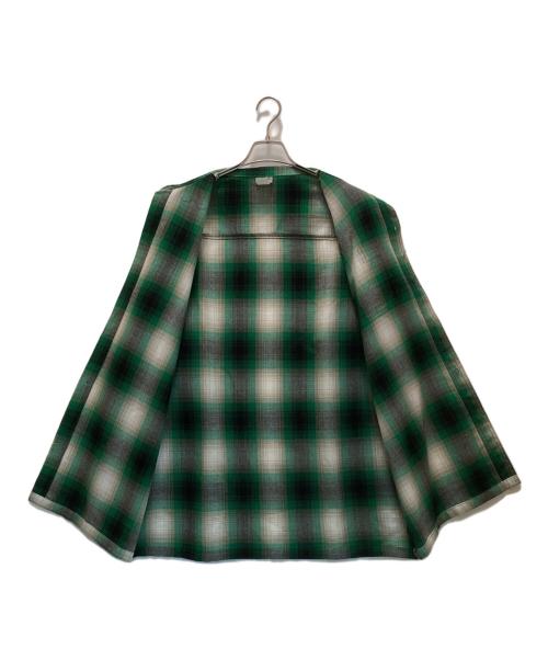 CalTop（キャルトップ）CalTop (キャルトップ) オンブレチェックシャツ グリーン サイズ:XLの古着・服飾アイテム