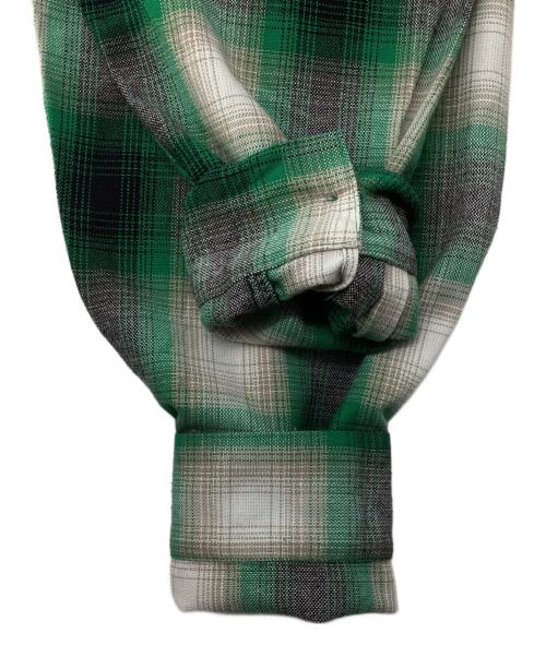 CalTop（キャルトップ）CalTop (キャルトップ) オンブレチェックシャツ グリーン サイズ:XLの古着・服飾アイテム
