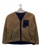 THE NORTH FACEザ ノース フェイス）の古着「リバーシブルエクストリームパイルカーディガン」｜ブラウン×ネイビー